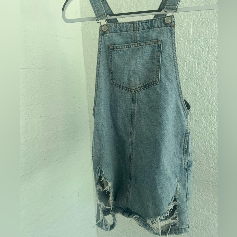 TopShop Jean Overall Dress